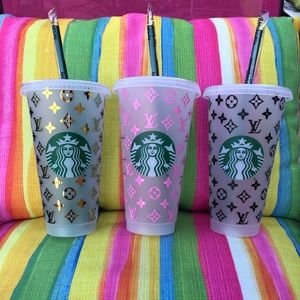 Starbucks, Accessories, Decorated Starbucks Cups